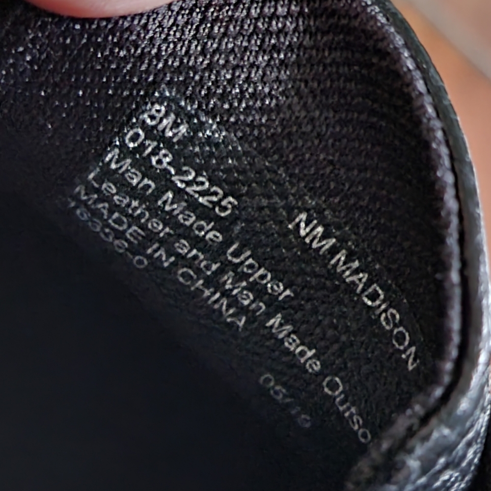 n By Nicole Miller Women Black Leather‎ Low Top Sli - Picture 5 of 5